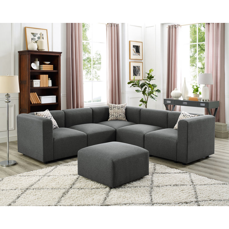 Wrought Studio Lotte Symmetrical Modular Sectional Wayfair